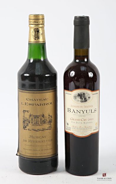 Lot of 2 blles including :
1 bottle MUSCAT...