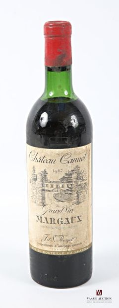 1 bottle Château CANUET Margaux 1967
	Et....