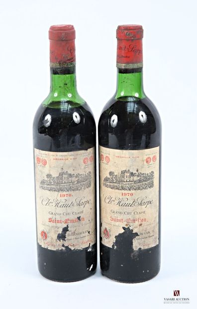 2 bottles Château HAUT SARPE St Emilion GCC...