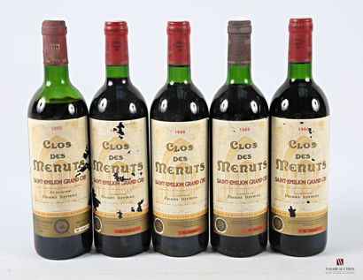 5 bottles CLOS DES MENUTS St Emilion GC
	1...