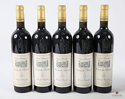 5 bottles CÔTES DE PROVENCE rouge 