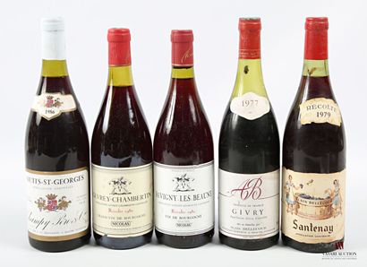 Lot of 5 blles including :
1 bottle NUITS...