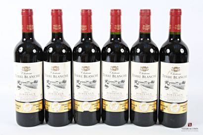 6 bottles Château TERRE BLANCHE Bordeaux...