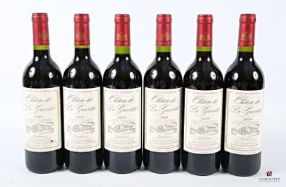 6 bottles Château de LA GRAVETTE Bordeaux...