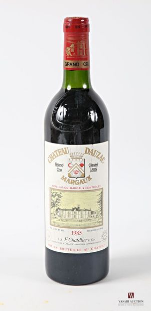 1 bottle Château DAUZAC Margaux GCC 1985
	Et....