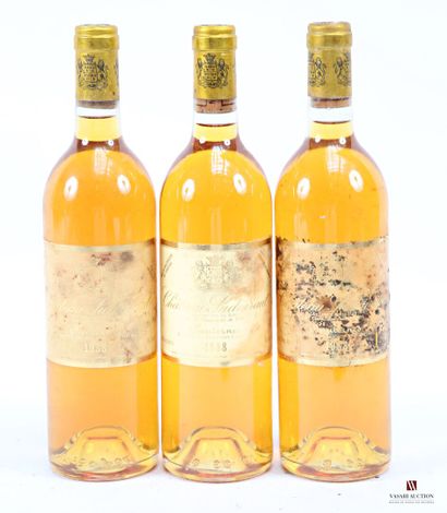 3 bottles Château SUDUIRAUT Sauternes 1er...