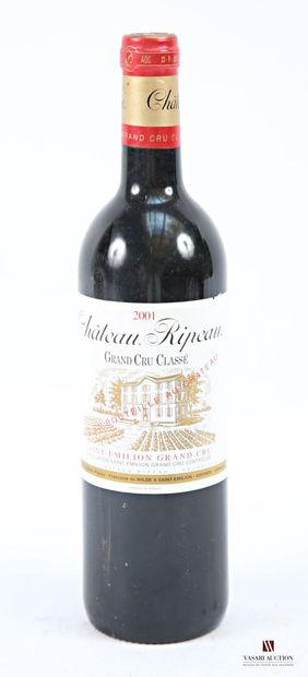 1 bottle Château RIPEAU St Emilion GCC 2001
	Et....