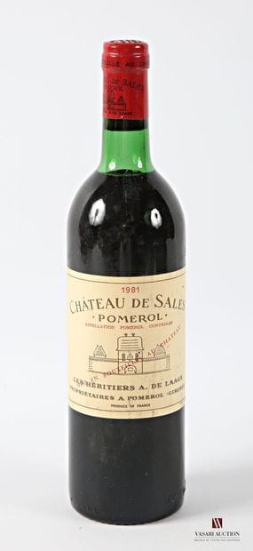 1 bottle Château de SALES Pomerol 1981
	Et....