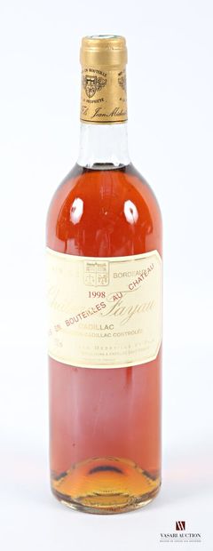 1 bottle Château FAYAU Cadillac 1998
	Et....