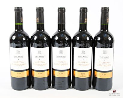 5 bottles Château CANTEGRIC Haut Médoc mise...