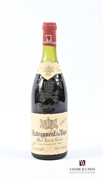 1 bottle CHATEAUNEUF DU PAPE Mas St Louis...