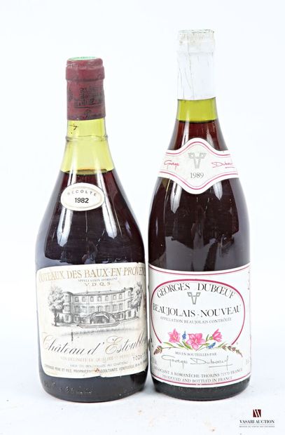 Lot of 2 blles including :
1 bottle BEAUJOLAIS...
