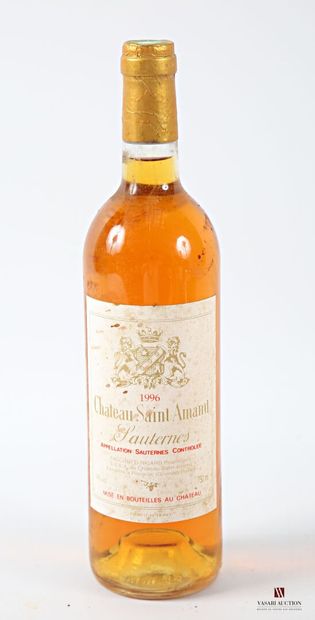 1 bottle Château SAINT AMAND Sauternes 1996
	Et....