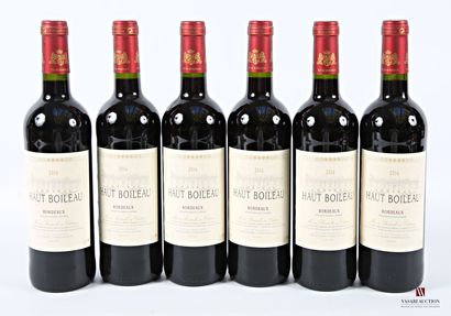 6 bottles Château HAUT BOILEAU Bordeaux 2016
	Impeccable...