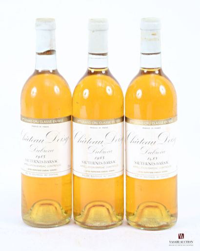3 bottles Château DOISY DUBROCA Barsac GCC...