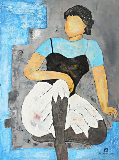 BERNARD Jean (XXth)
The pleated skirt
Oil...