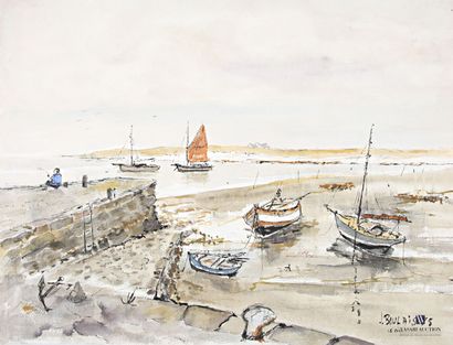 BOULAIS Jean (XXth century) View of the port...
