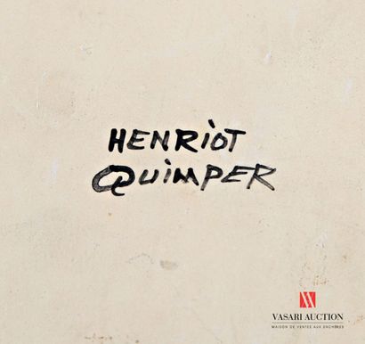 HENRIOT QUIMPER
Polychromy-treated earthenware...