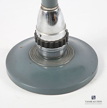 JUMO VARILUX Lamp in chromed metal and grey...