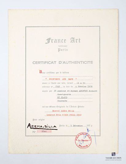 AZEMA-BILLA Marcel (1904-1999)
Spring in...