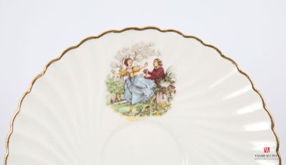 LUNEVILLE 
Part of a white earthenware coffee...