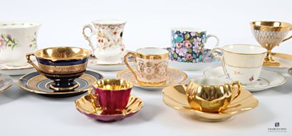Collection of coffee cups including : a cup...