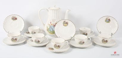 LUNEVILLE 
Part of a white earthenware coffee...