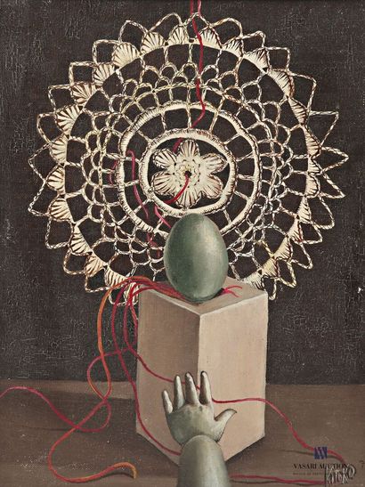KITOKO (20th century)
Surrealist dream catcher
Oil...
