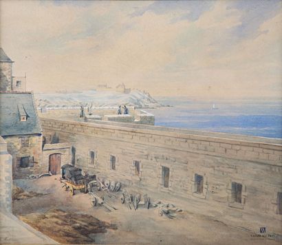 MALIBRAN H. (19th century)
View of the ramparts...