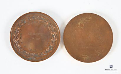 Lot comprising a medal featuring Louis Philippe...