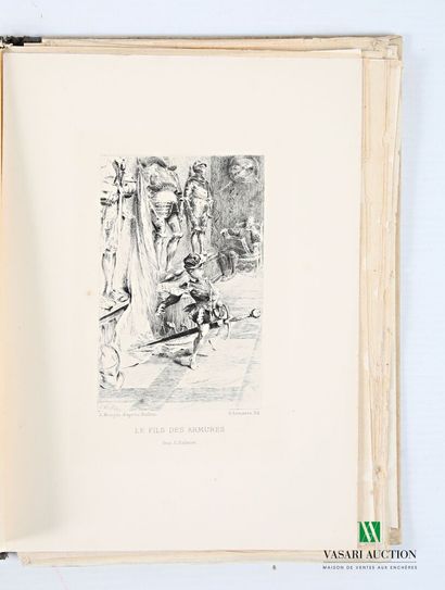 Lot including two vignette holders:
- nine...