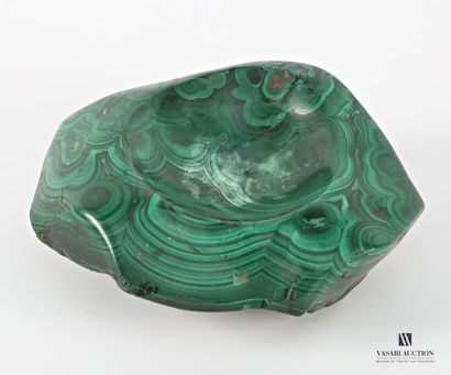 Free-form ashtray in carved malachite. 
(some...
