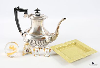 Lot including a sulfur ball with revolving...