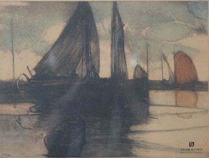 MASUI Paul Auguste (1888-1981)
Sailboats
Color...