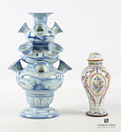 Earthenware diabolo-shaped tilière, the body...