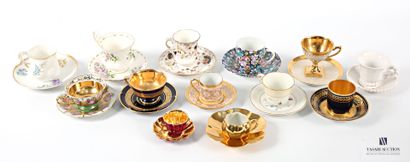 Collection of coffee cups including : a cup...