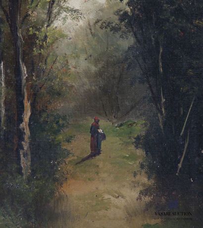 VERNET L. 
A walk in the woods
Oil on canvas
Signed...