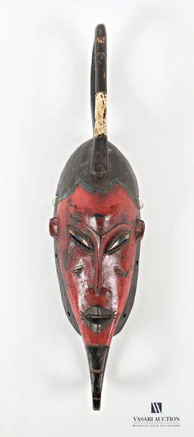 IVORY COAST 
Lacquered wood mask, the skin...
