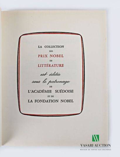 COLLECTION DES PRIX NOBEL DE LITTERATURE/EDITIONS...
