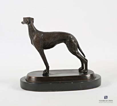 Regula subject depicting a frightened greyhound,...
