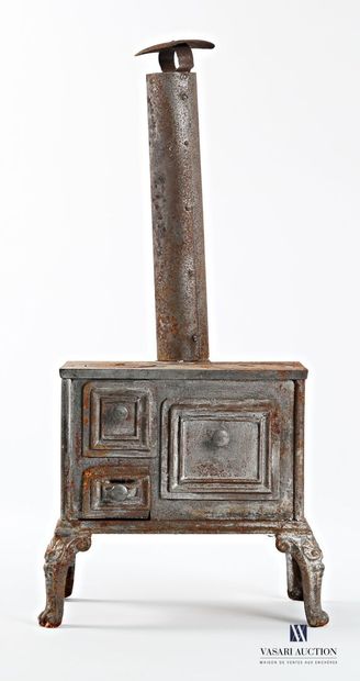 Small cast-iron coal-fired stove or child's...