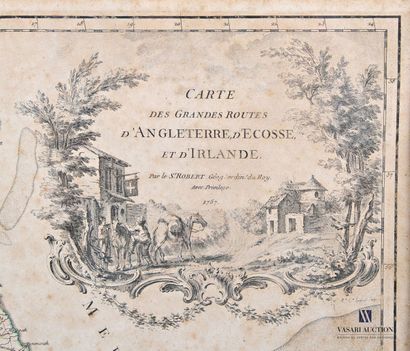 r M. 
Carte des grandes routes d'Angleterre...