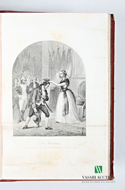 Volume comprising 34 lithographs rebacked...