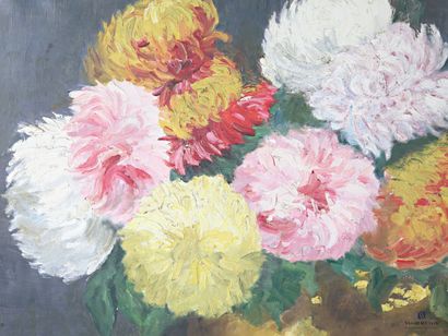FLEURY G. (20th century)
Bouquet of Chrysanthemums
Oil...