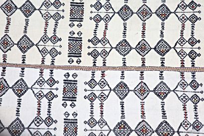 Kilim from North Africa
decorated with geometric...
