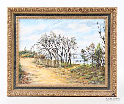 LEROY M. (20th century)
Seaside landscape
Oil...