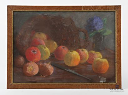 ANONYMOUS
Still life with overturned fruit...