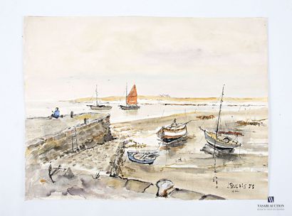 BOULAIS Jean (XXth century) View of the port...