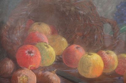 ANONYMOUS
Still life with overturned fruit...