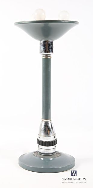 JUMO VARILUX Lamp in chromed metal and grey...